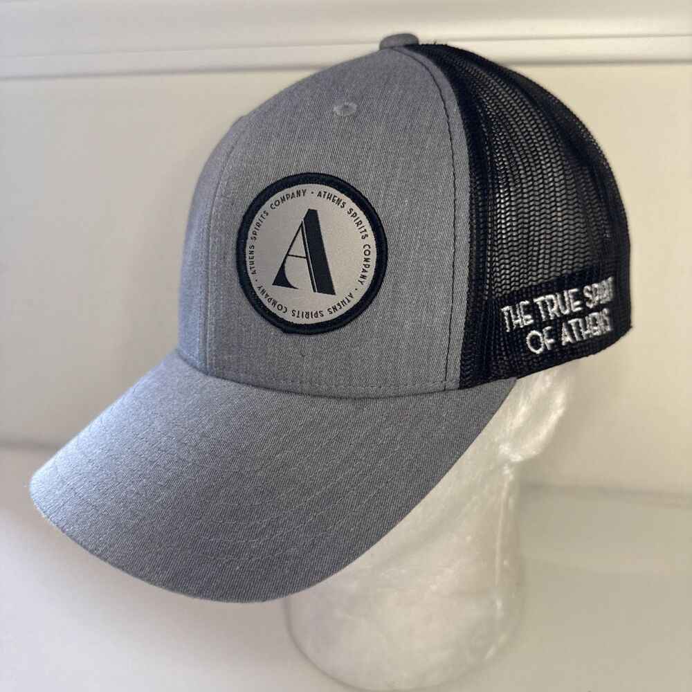 Athens Spirits Company Bourbon Vodka Distillery Georgia Black Mesh Snapback Hat
